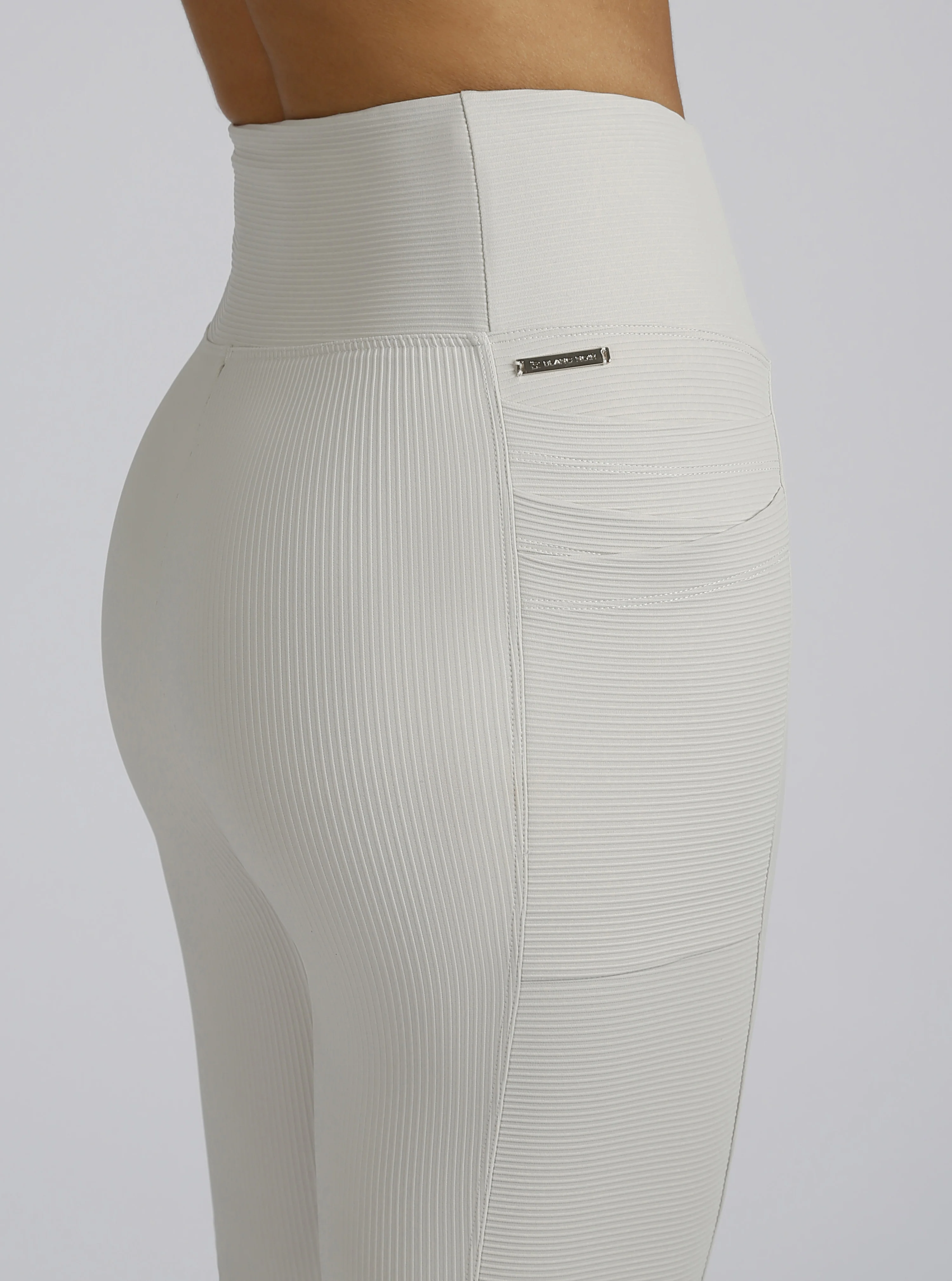 $129 Directional Rib Bootcut Gold Trims - Pumice - Image 7