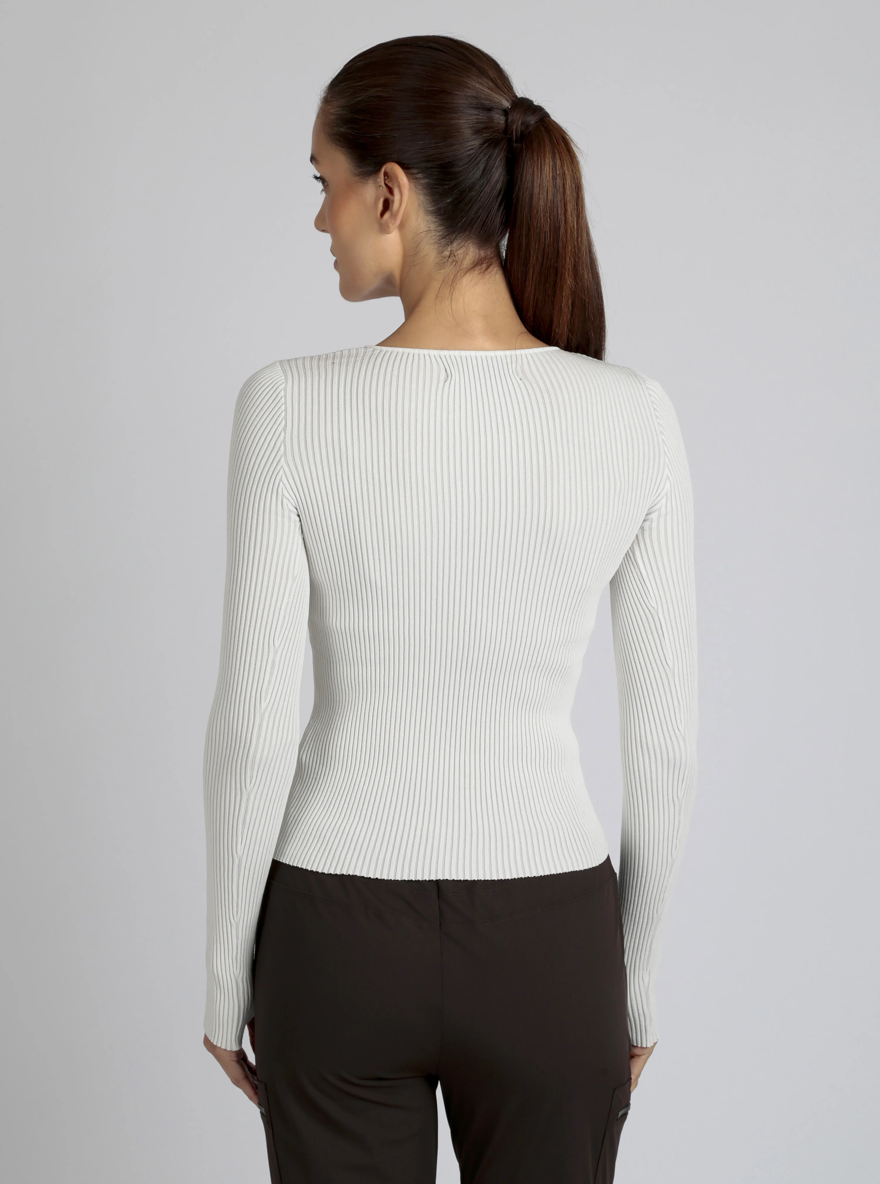 $49 Two Tone Rib Long Sleeve Top FINAL SALE - Image 9