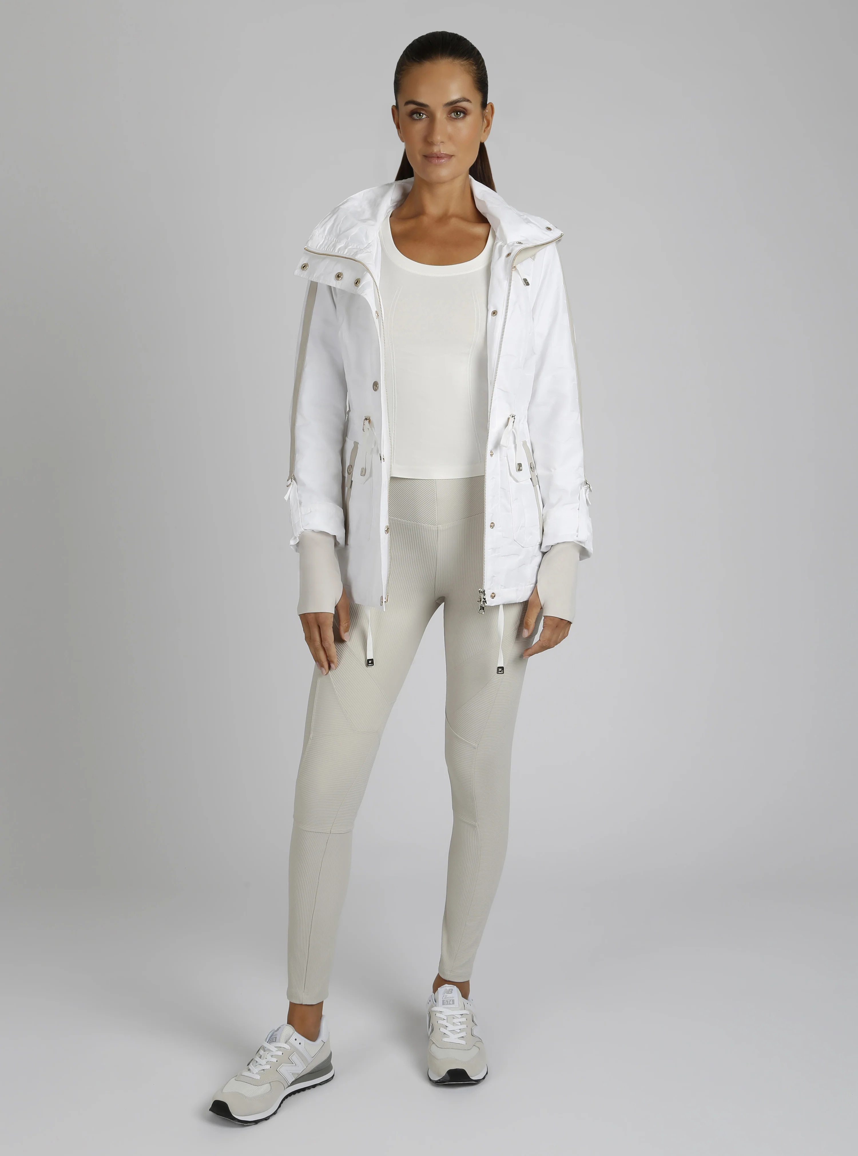 $99 Camo Sport Anorak Gold Trims - WHITE - FINAL SALE - Image 7