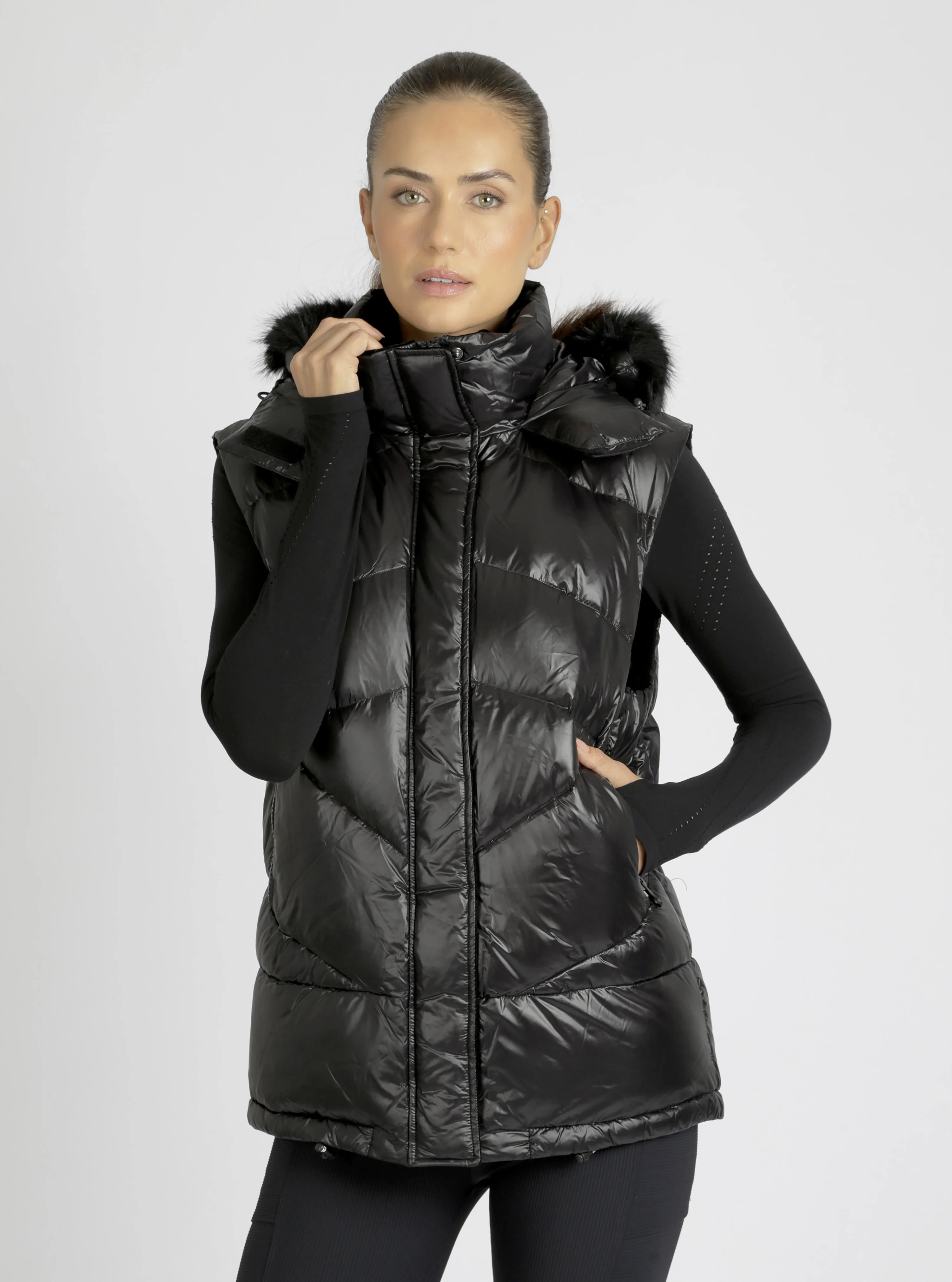 Oversized Super Blanc Puffer Down Filled Vest - Image 10